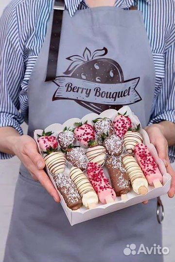 Клубника/банан в шоколаде