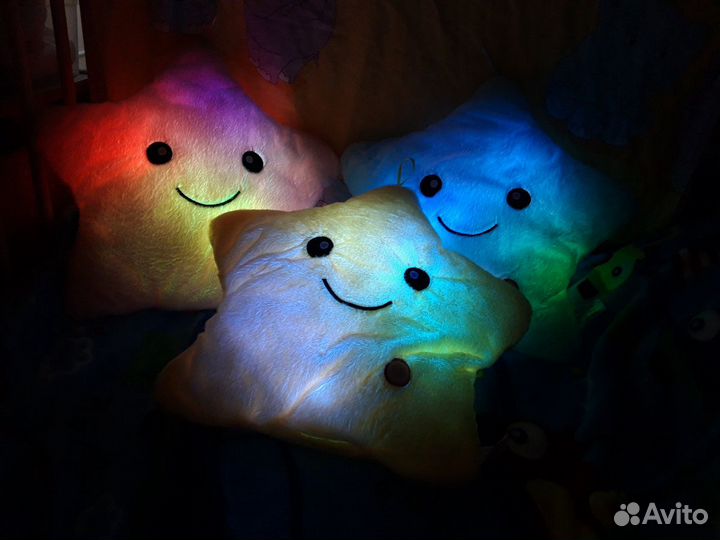 Плюшевые звезды с подсветкой