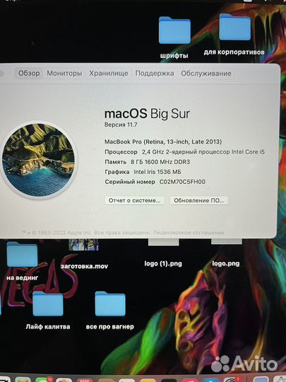 Apple MacBook Pro 13 2013 retina late