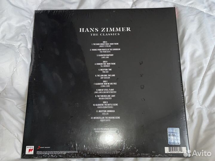 Виниловая пластинка hans zimmer THE classics