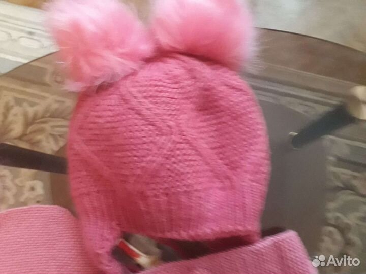 Новый комплект шапка, шарф,берет