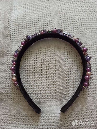 Ободок для волос ручной работы