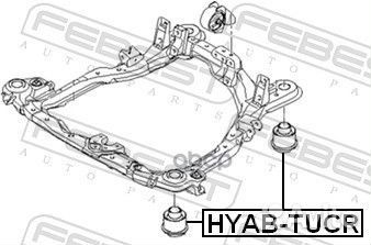 Сайлентблок подрамника hyabtucr Febest