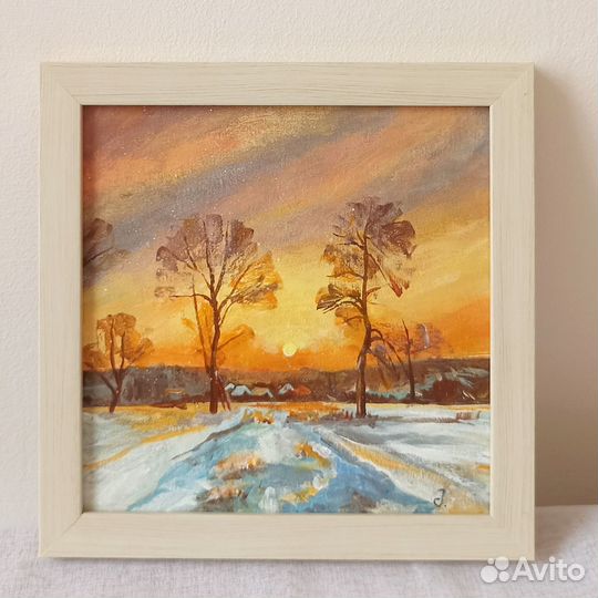 Интерьерная картина на холсте «Восход весной»