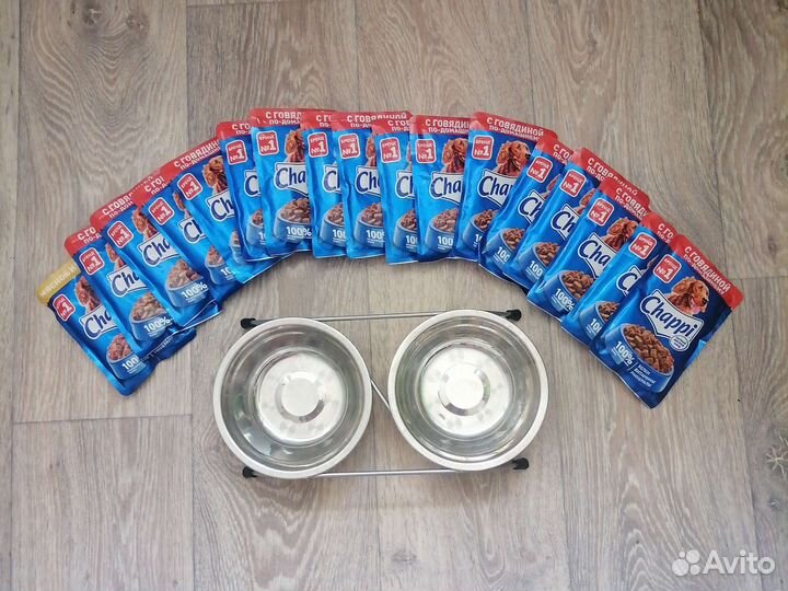 Корм для собак+миски