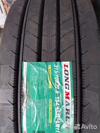 Автошина 315/70R22.5 LongMarch LM117 154/151L рулевая