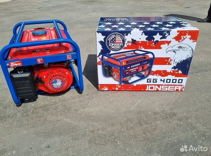 Бензогенератор jonser GG 4000
