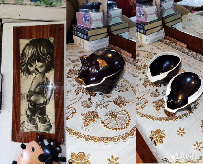 Табличка СССР Жаровня Поросенок.Поилка Цена за все