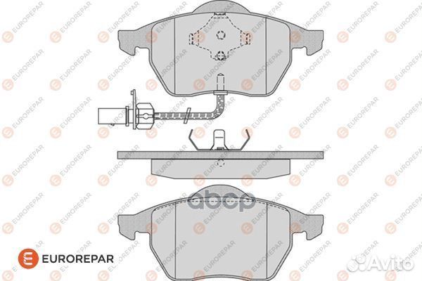 Колодки тормозные дисковые перед 1617253080