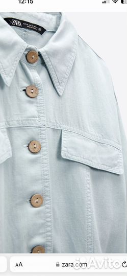 Комбинезон лен с хлопком Zara размер S