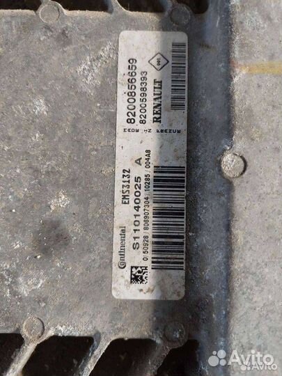 Эбу, блок управления Renault Sandero