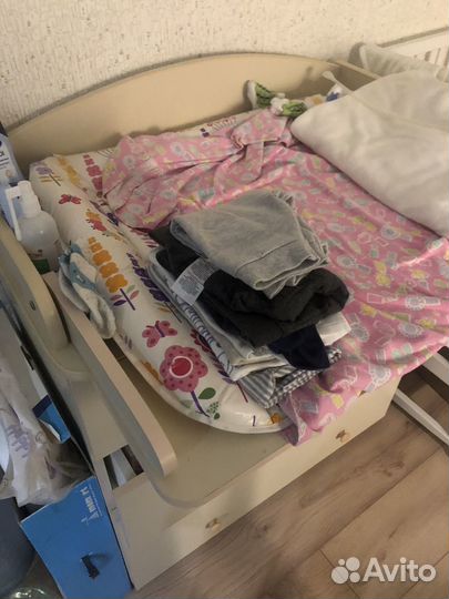 Детские вещи коробкой от 0-3 мес