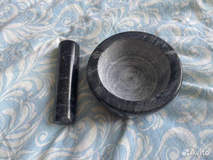 Ступка с пестиком, 11,5x6см, мрамор. Торг