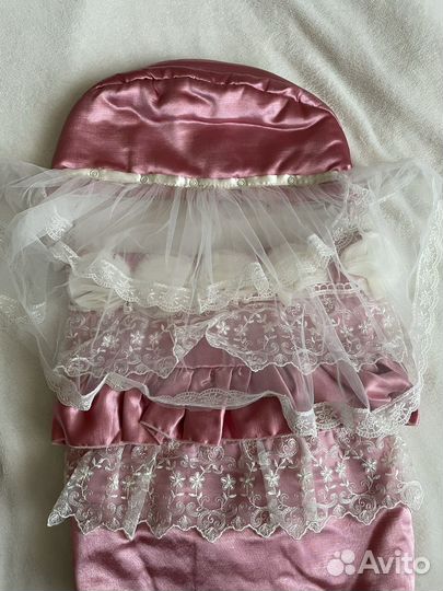 Конверт на выписку для девочки осень весна