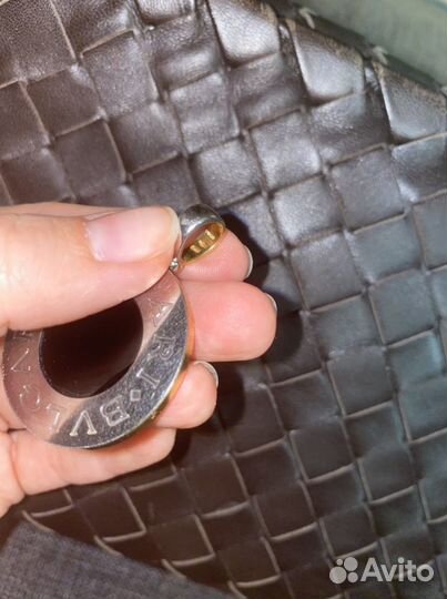 Bvlgari золотой двусторонний кулон подвеска