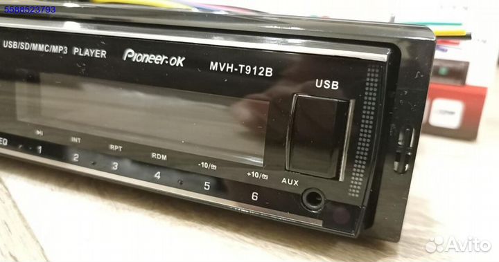 Магнитола pioneer, 1din новая