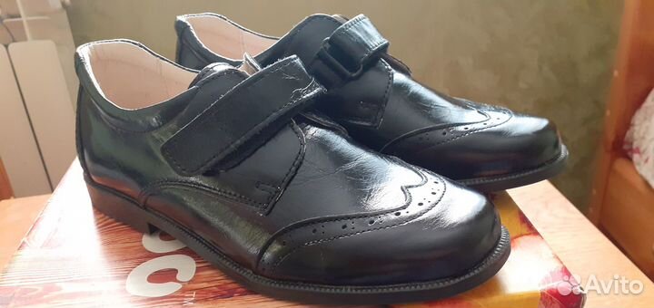 Кожаные полуботинки для мальчика