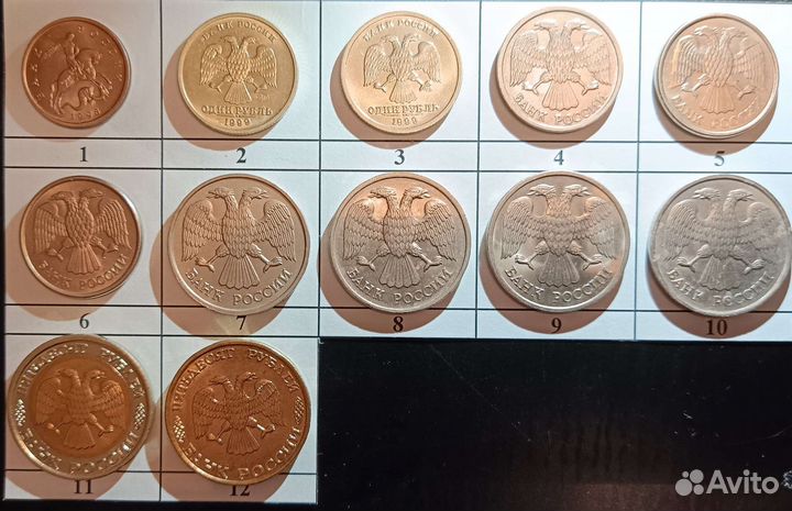 Монеты России 90-х