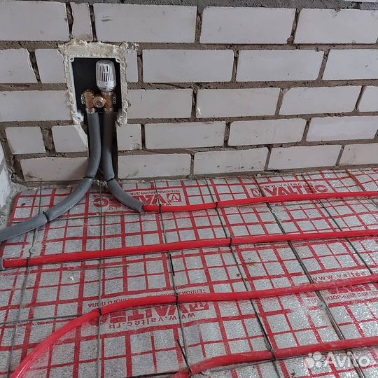 Монтаж теплых полов и отопления