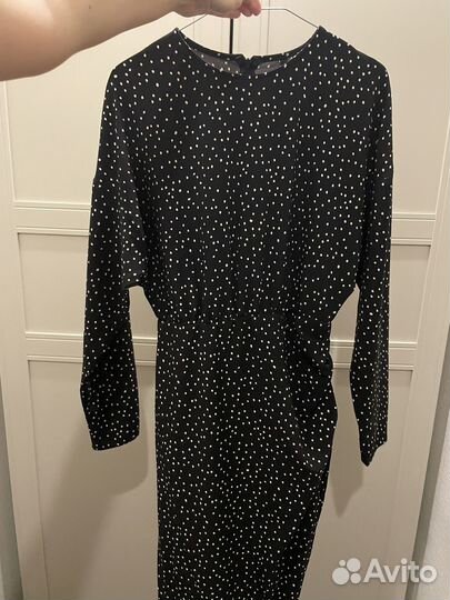 Платье h&m черное в горох