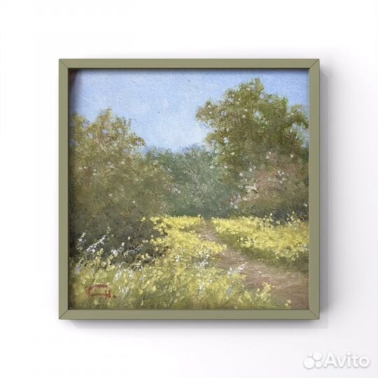 Бронь Картина этюд Пейзаж