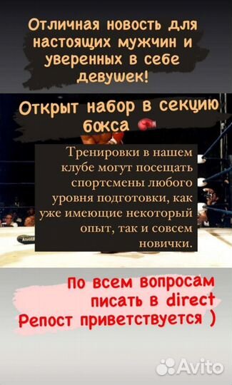 Секция бокса