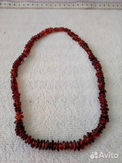 Бусы янтарь