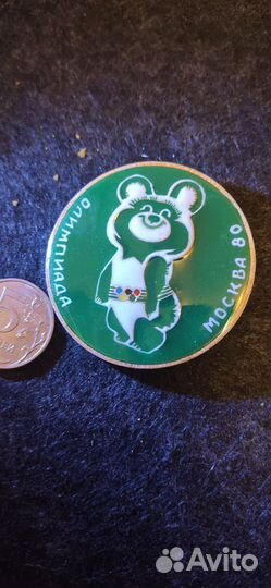 Значок олимпийский мишка
