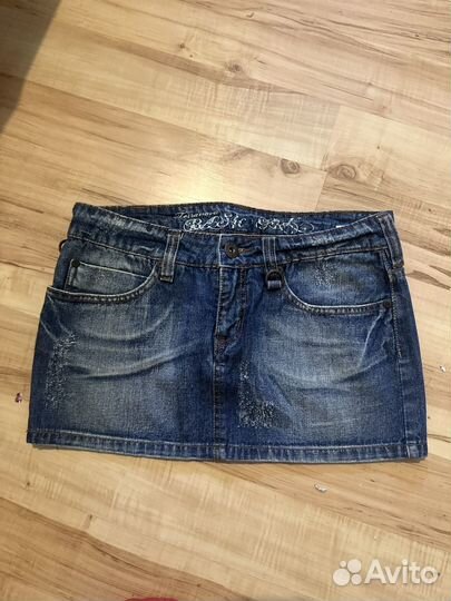 Джинсовая юбка миди s