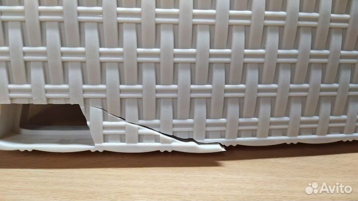 Этажерка Плетенка, слоновая кость