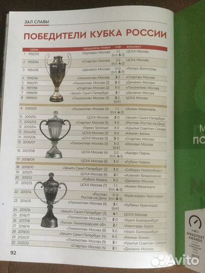 Програмка журнал фк Краснодар-фк цска.Кубок России