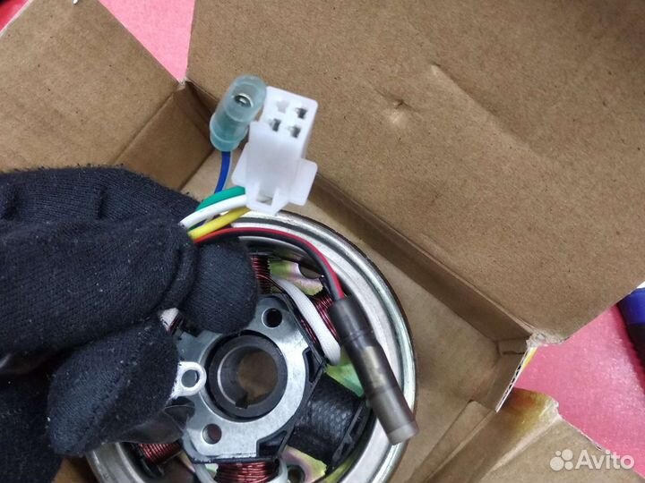 Генератор в сборе на китайский скутер мопед мото