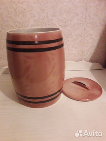 Керамический бочонок и фужеры