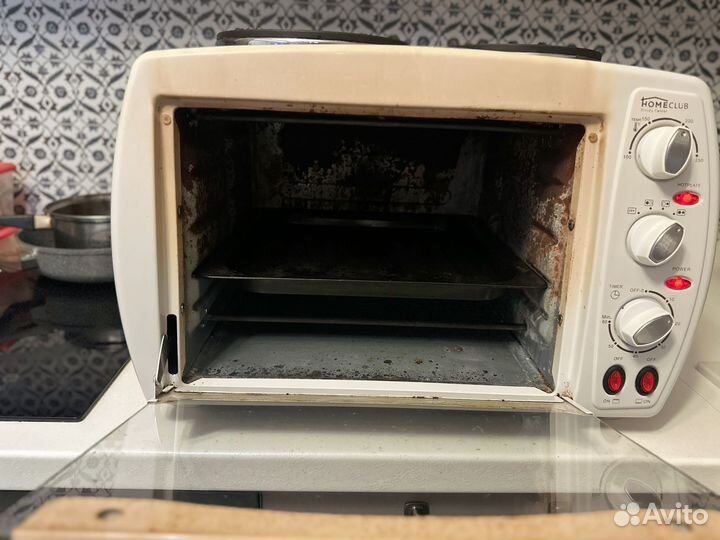 Мини печь с двумя камфорками