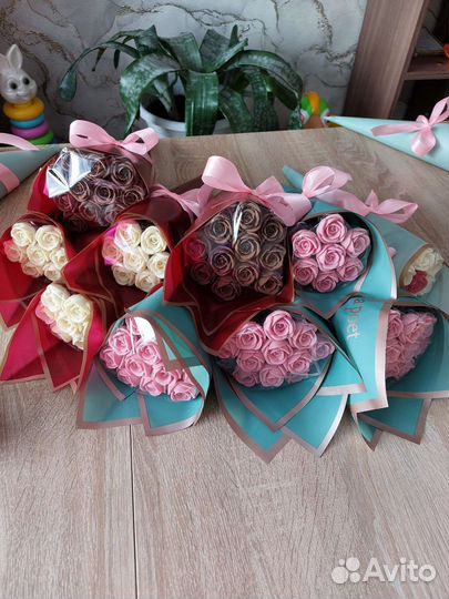 Шоколадные розы. Съедобные букеты из шоколада
