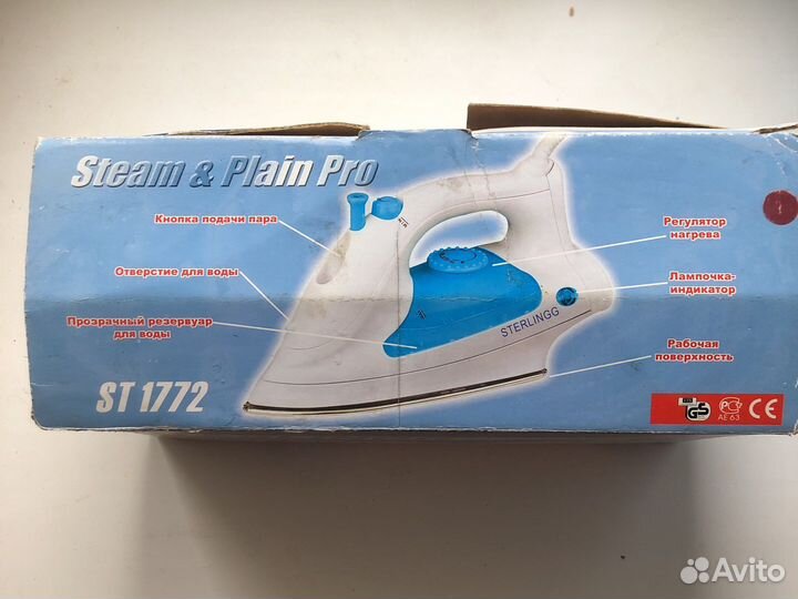 Утюг sterlingg ST 1772 1200wt с отпаривателеи