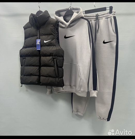 Костюм спортивный тройка Nike флисовый