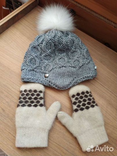 Шапка+варежки