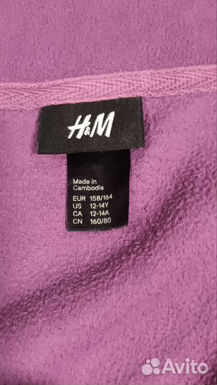 Флисовая кофта hm для девочки