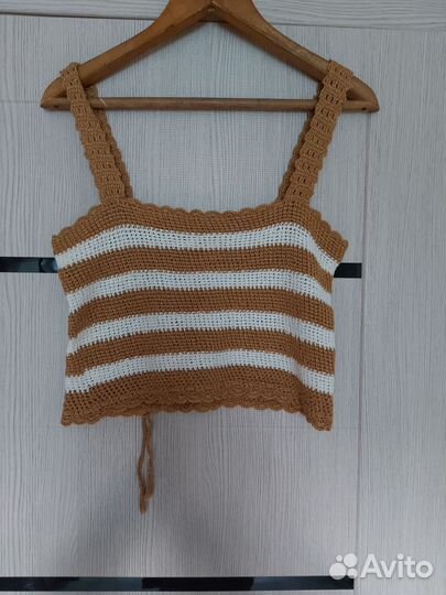 Топ женский вязаный ручная работа