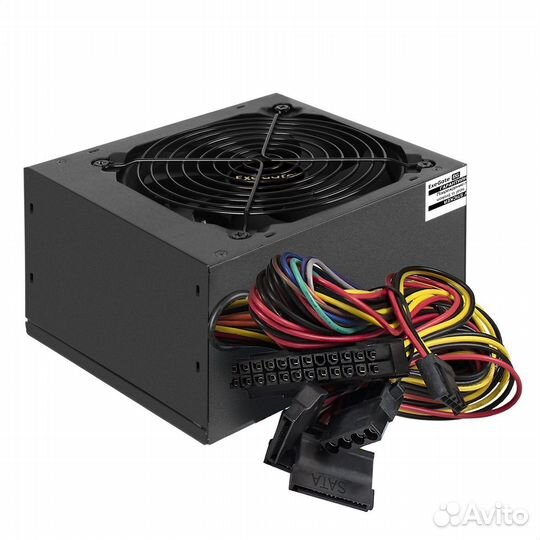 Блок питания Exegate бп 450W ExeGate 450PPE ATX, apfc, PC, 12cm fan, 24p, (4+4)p, PCIe, 5SATA, 3IDE