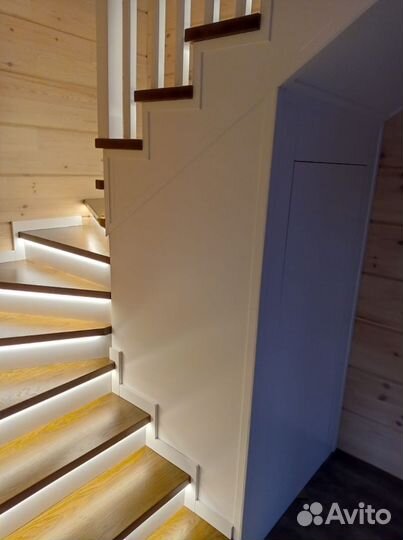 Лестница из массива дерева, большой выбор
