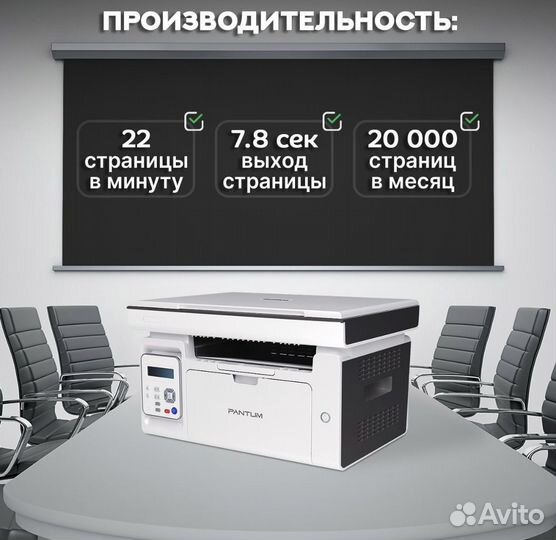 Новый Мфу Pantum M6506NW