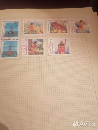 Множество марок СССР и Германии с печатями