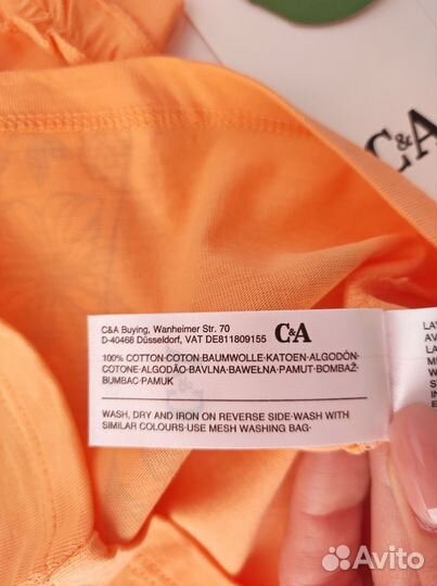 Футболка 92 новая C&A хлопок