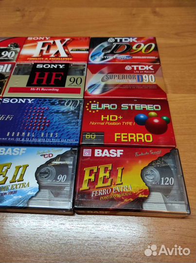 Аудиокассеты Basf, Maxell, TDK, Sony