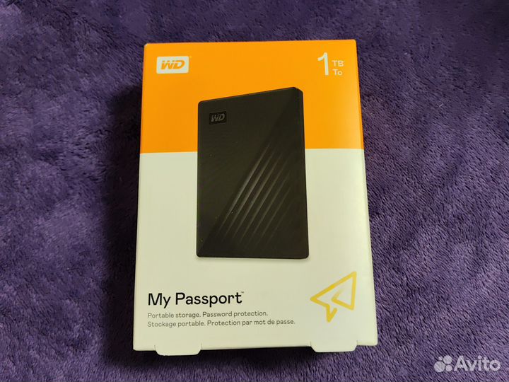 Внешний жесткий диск 1 тб WD My Passport 1Tb