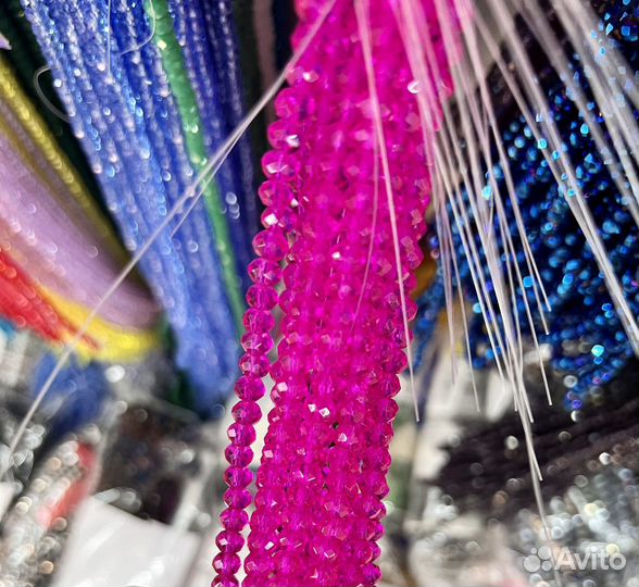 Бусины 10мм,8мм,6мм стекло. Читайте