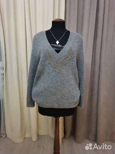 Пуловер удлиненный zara