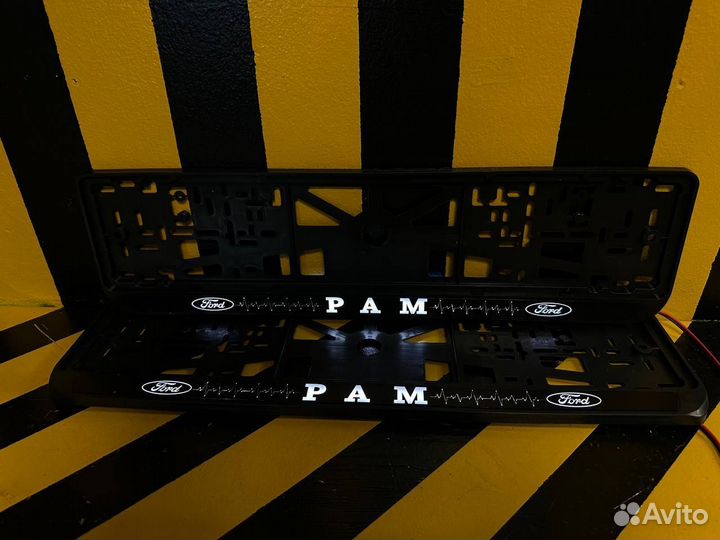 Номерная рамка с вашим логотипом